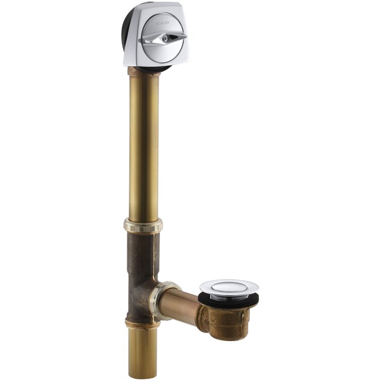 K7160TFCP,BN,BKB Kohler Clearflo Leg Tub Drain with Overflow